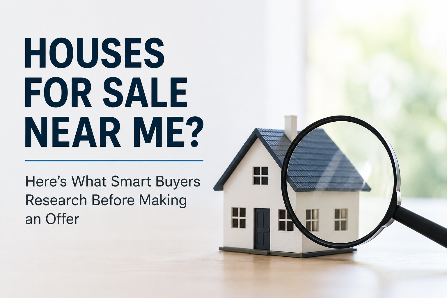 Houses for Sale Near Me? Here's What Smart Homebuyers Research Before Making an Offer